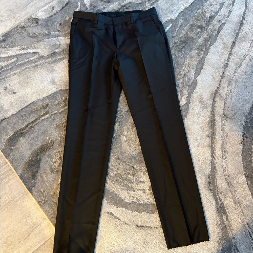 Men's Black Hugo Boss Dress Pants